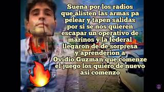 Corrido de Ovidio Guzmán 🔥LETRA [upl. by Yemarej187]