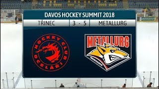 2018 Davos Hockey Summit Ocelari Trinec  Metallurg Magnitogorsk [upl. by Calderon]