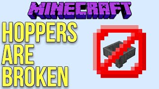 Minecraft 111 Hoppers Are Broken [upl. by Grinnell]