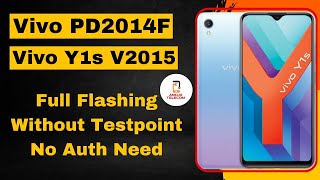 Vivo Y1s Flashing  PD2014F Flashing  Without Vivo Testpoint  Unlock Tool Tutorial [upl. by Anelhtac149]