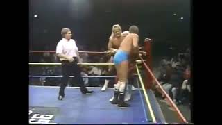 Bill DundeeJeff Jarrett vs The Stud Stable Robert FullerBrian Lee USWA Dallas 1990 [upl. by Enitsenrae]