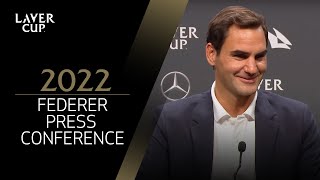 Roger Federer Press Conference  Laver Cup 2022 [upl. by Balch216]