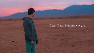 Alec Benjamin  If I Killed Someone For You Official Lyric Video [upl. by Riabuz]