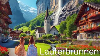 LAUTERBRUNNEN 🇨🇭🌞4K🇨🇭 Ein malerisches Idyll der Schweizer Alpenwelt 🇨🇭 Die schönsten Dörfer der Welt [upl. by Herold]