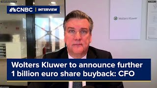 Wolters Kluwer to announce further 1 billion euro share buyback CFO says [upl. by Ariahay]