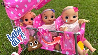 BABY ALIVE doll has a BIG Accident in stroller 😱 [upl. by Sou]