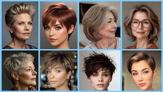 Very percious pixie short Haircut with curtains bang out for younger age women2024 [upl. by Gambrell575]