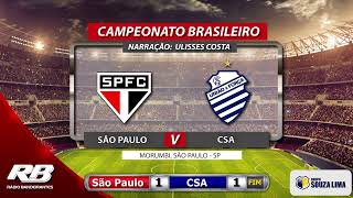 Campeonato Brasileiro  São Paulo X CSA  15092019  AO VIVO [upl. by Ahsehyt]