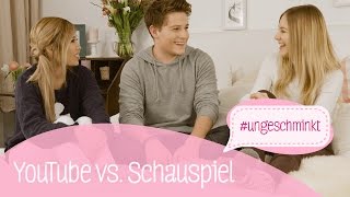 Moritz über YouTube vs Schauspiel  ungeschminkt mit Diana zur Löwen Kisu und Giulia Groth [upl. by Triny]