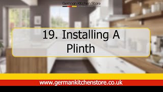 German Kitchen Store  19 Installing a Plinth [upl. by Amehsyt]