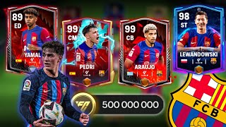 ¡500 MILLONES DE MONEDAS 🤑 EL MEJOR BARCELONA DE TODO EL FC MOBILE 🔥 [upl. by Eberle]