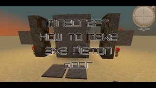 Minecraft all versions How to Make A 3x2 Piston Door [upl. by Eelac]