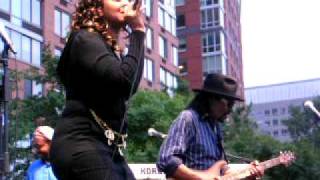 Chuck Brown feat Sweet Cherie Mitchell Rockefeller Park NYC 61709 [upl. by Pearline]