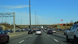 Highway 401 Through Toronto Worlds Busiest Freeway [upl. by Anedal165]