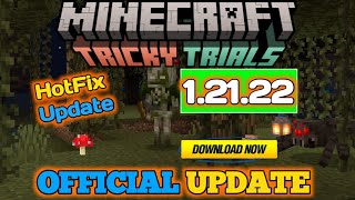 Minecraft Pe 12122 Official Version Released  Minecraft HOTFIX Update  Bug And Glitches Fix [upl. by Annayk]