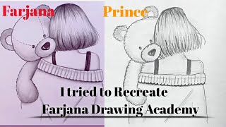 I tried to recreate Farjana drawing academy drawing  Recreation  Inspired by Farjana [upl. by Annek877]