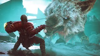 Atreus Injects Fenrir Soul In Giant Wolf Scene  God Of War Ragnarok PS5 2022 [upl. by Delfine]