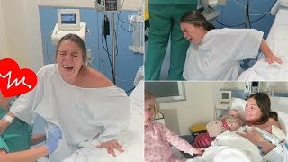 EXCRUCIATINGLY PAINFUL CONTRACTIONS AND DELIVERY  NATURAL UNMEDICATED BIRTH VLOG [upl. by Arraek379]