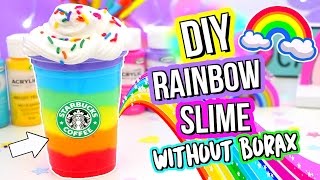 DIY SLIME DIY BEST Rainbow Slime Recipe How To Make Slime [upl. by Herald684]