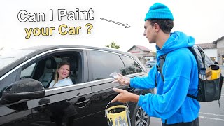 Asking Strangers to Paint THEIR Car [upl. by Aicnelav]