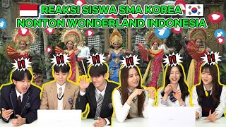 Siswa Korea Shock Lihat “Wonderland Indonesia” by Alffy Rev ft Novia Bachmid 🇮🇩🇰🇷  Reaction [upl. by Haikan]