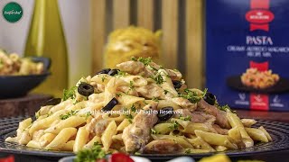 Creamy Chicken Alfredo Pasta  White Sauce Pasta Recipe by SooperChef [upl. by Ahsikahs]