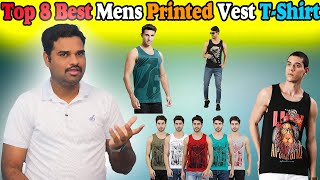 ✅ Top 8 Best Mens Printed Vest In India 2024 With Price Sleeveless TShirt Review amp Comparison [upl. by Llerdnek126]