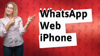 How can I use WhatsApp Web on iPhone Safari [upl. by Anelrad]