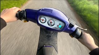 Scootervlog27vandvids kørsel på hot50 [upl. by Ydoj]