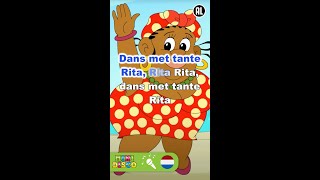 DANS MET TANTE RITA  Kinderliedjes  Karaoke  Minidisco shorts [upl. by Kera916]