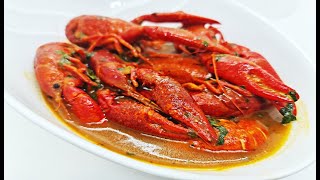 CANGREJOS DE RIO EN SALSA PICANTE RECETA FACIL SENCILLA Y RICA DE CRUSTACEOS DELICIOSOS [upl. by Marozas]