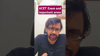 ACET Exam and important areas acet acturialscience education learning exam [upl. by Eicram]