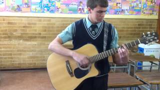 A very talented guitar player Just showing a trick he mastered [upl. by Eglanteen]