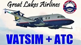 VATSIM ATC Great Lakes Beech 1900 Landing in Minneapolis  FSX [upl. by Ahsataj]