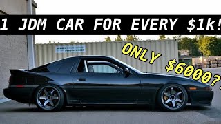 The 13 Best JDM Cars For Every Budget 1k25k [upl. by Ehgit707]