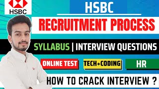 HSBC Recruitment Process  Exam Pattern  Syllabus  Interview  How to Prepare  Freshers  Coding [upl. by Atinus]