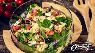 Mediterranean Summer Pasta Salad  Bow Tie Pasta Salad Recipe [upl. by Lettig87]