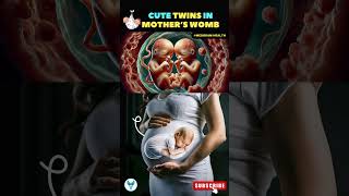 Adorable Twin Babies in the Womb  A Peek Inside the Womb  Twin Pregnancy twins shortsfeed baby [upl. by Inaliel263]