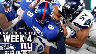 Seattle Seahawks vs New York Giants  2023 Week 4 Game Highlights [upl. by Gemina]