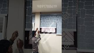 I Installed DIY Roller Blinds and it was super easy 9891788619 Mayapuri Delhi [upl. by Hannasus]