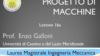 Lezione 16a Progetto di macchine [upl. by Bunting]