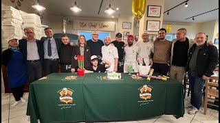 Aversa CE  LAntica Pizzeria Da Michele festeggia il primo anno di attività 250424 [upl. by Dibb]