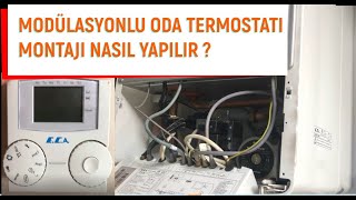 Modülasyonlu oda termostatı montajı nasıl yapılır [upl. by Akirdnwahs]