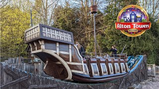 Heave Ho Rockin Tug in Mutiny Bay at Alton Towers Resort May 2021 [upl. by Samalla]