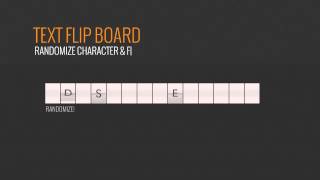 Text Flip Board  VideoHive Templates  After Effects Project Files [upl. by Lagasse]