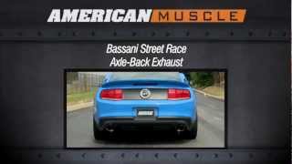 20112013 Mustang Bassani Exhaust Sound Clip Street Race AxleBack GT Review [upl. by Charlotta971]