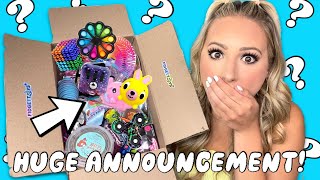 I GOT A HUGE BOX OF MYSTERY FIDGETS amp SLIME  HUGE ANNOUNCEMENT 😱 MUST SEE [upl. by Durward549]