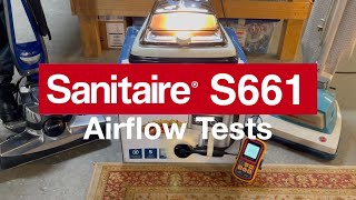 Sanitaire S661 Airflow Box Tests  VacCentral [upl. by North]