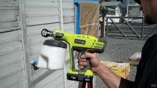 Ryobi 18 volt Pro Tip paint sprayer [upl. by Honna599]