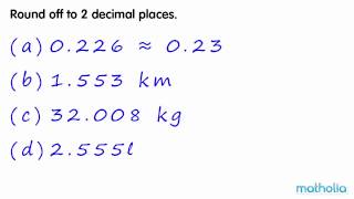 Rounding to 2 Decimal Places [upl. by Vasilek]